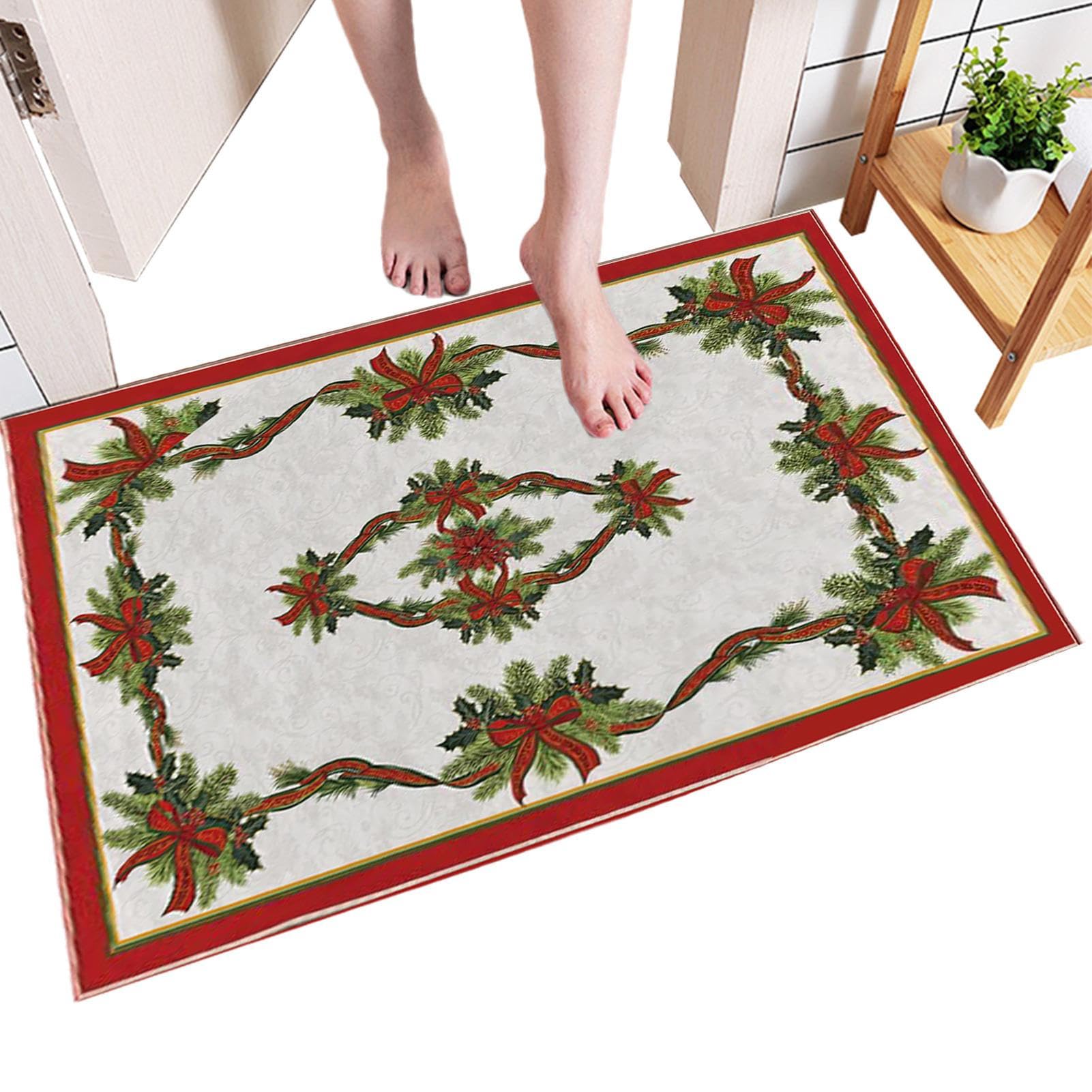Tapis de Noël chaleureux pour des moments partagés en famille autour du canapé du salon