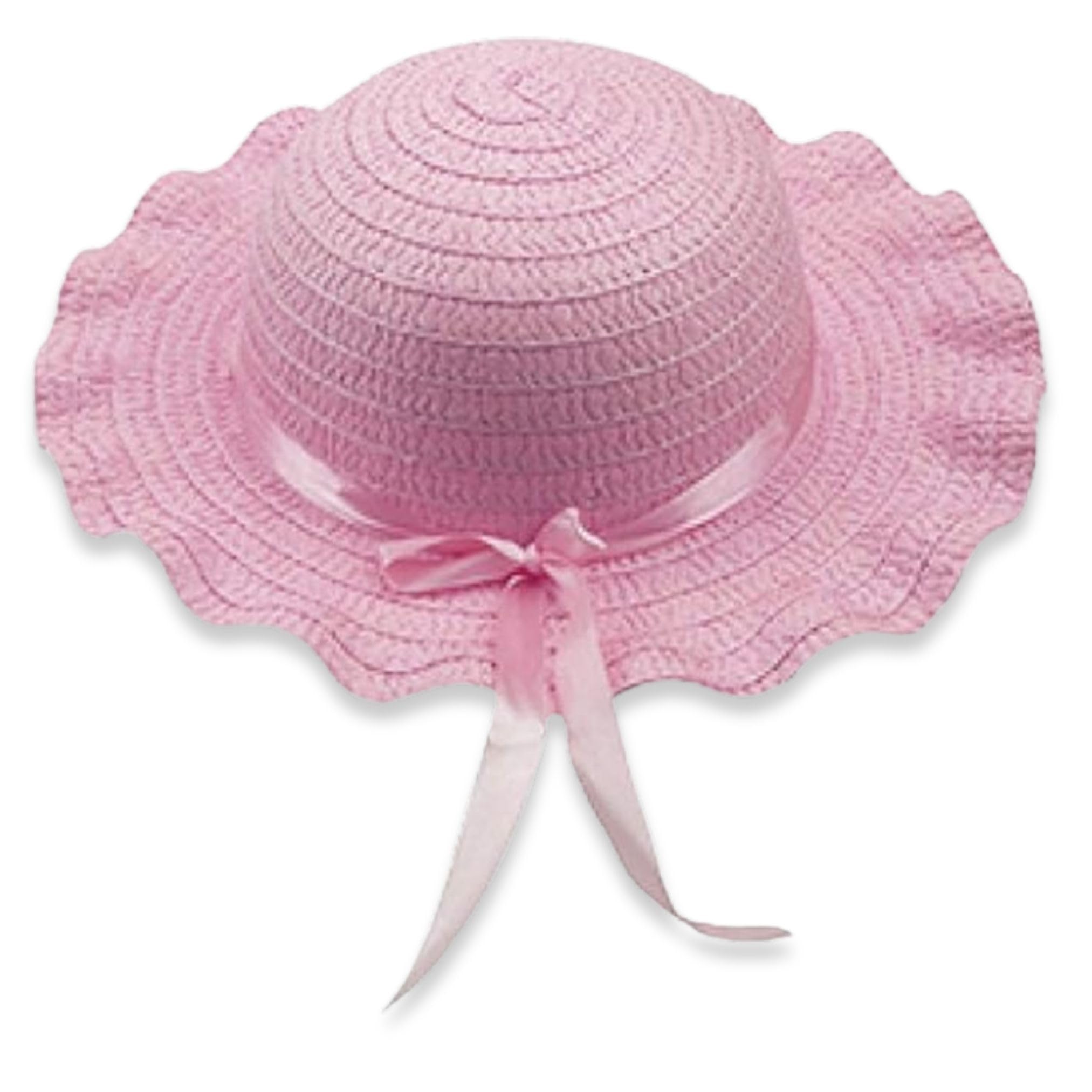 Akh Girls Multi-Colour Akh® Easter Bonnet Hat With Ribbon | One Size Kids And Teens | Ready To Wear Hat For Kids, & Boys | Perfect For School Competitions, Easter Parades & Spring Celebrations (Pink)