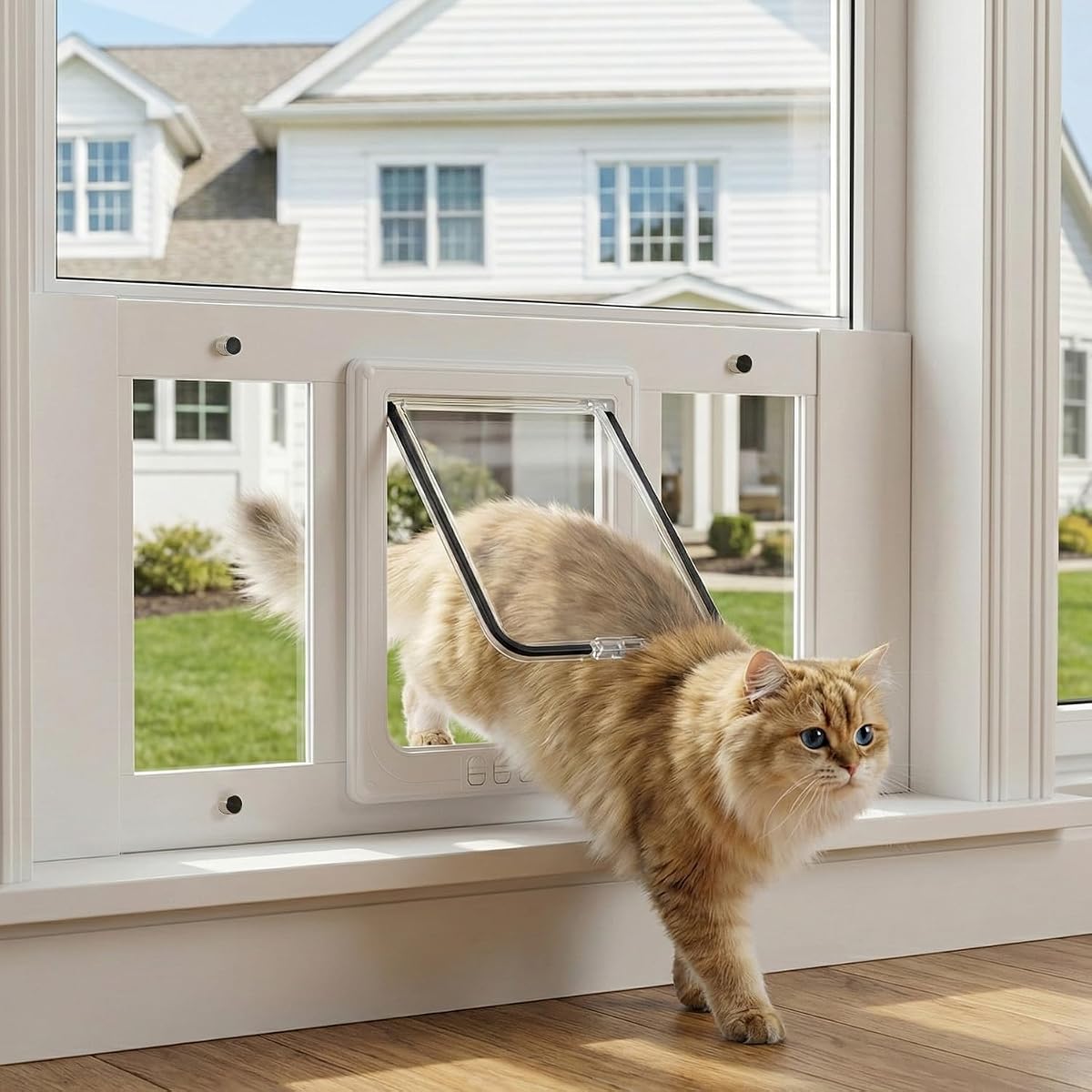 Aluminum Cat Door for Window