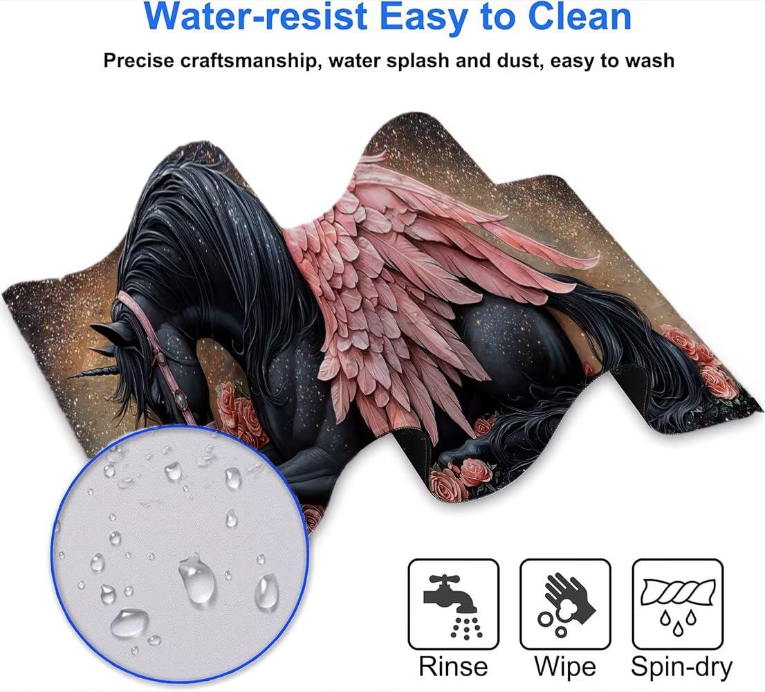 Podkładka pod mysz XXL 1500 x 800 mm mata biurkowa, duża, wielofunkcyjna i przedłużona mata na biurko, ochrona na biurko z podstawą antypoślizgową, do wszystkich rodzajów myszy do gier domowych