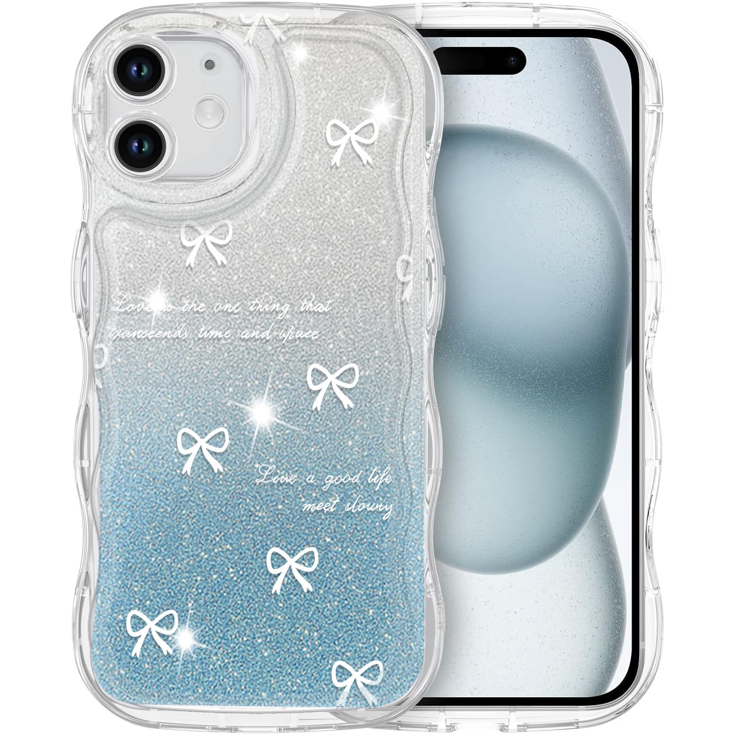 Amazon.co.jp: KeKeYou iPhone 12 Mini 用 ケース クリア キラキラ