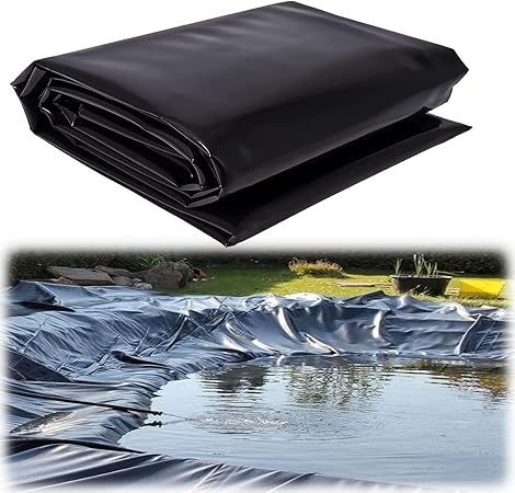 Image 16.4x19.6ft Rubber Pond Liner, Garden Pond Liner, Black Pond Skins Liner Durable, 13x 20ft Impermeable Film, Fish Pond Skins for Fish Ponds, Water Features, Fountains, Waterfall Lining 23X29.5ft ( Siz Image 16.4x19.6ft Rubber Pond Liner, Garden Pond Liner, Black Pond Skins Liner Durable, 13x 20ft Impermeable Film, Fish Pond Skins for Fish Ponds, Water Features, Fountains, Waterfall Lining 23X29.5ft ( Siz