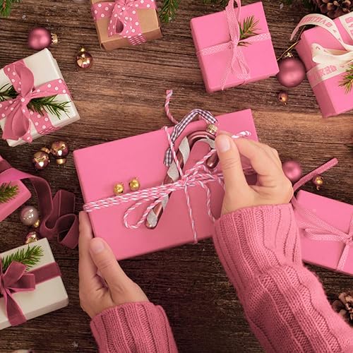 Miniatura 6 de NEBURORA 120 hojas de papel de seda de regalo rosa intenso, 14 x 20 pulgadas, paquete a granel para bolsas de regalo, boda, baby shower, decoración