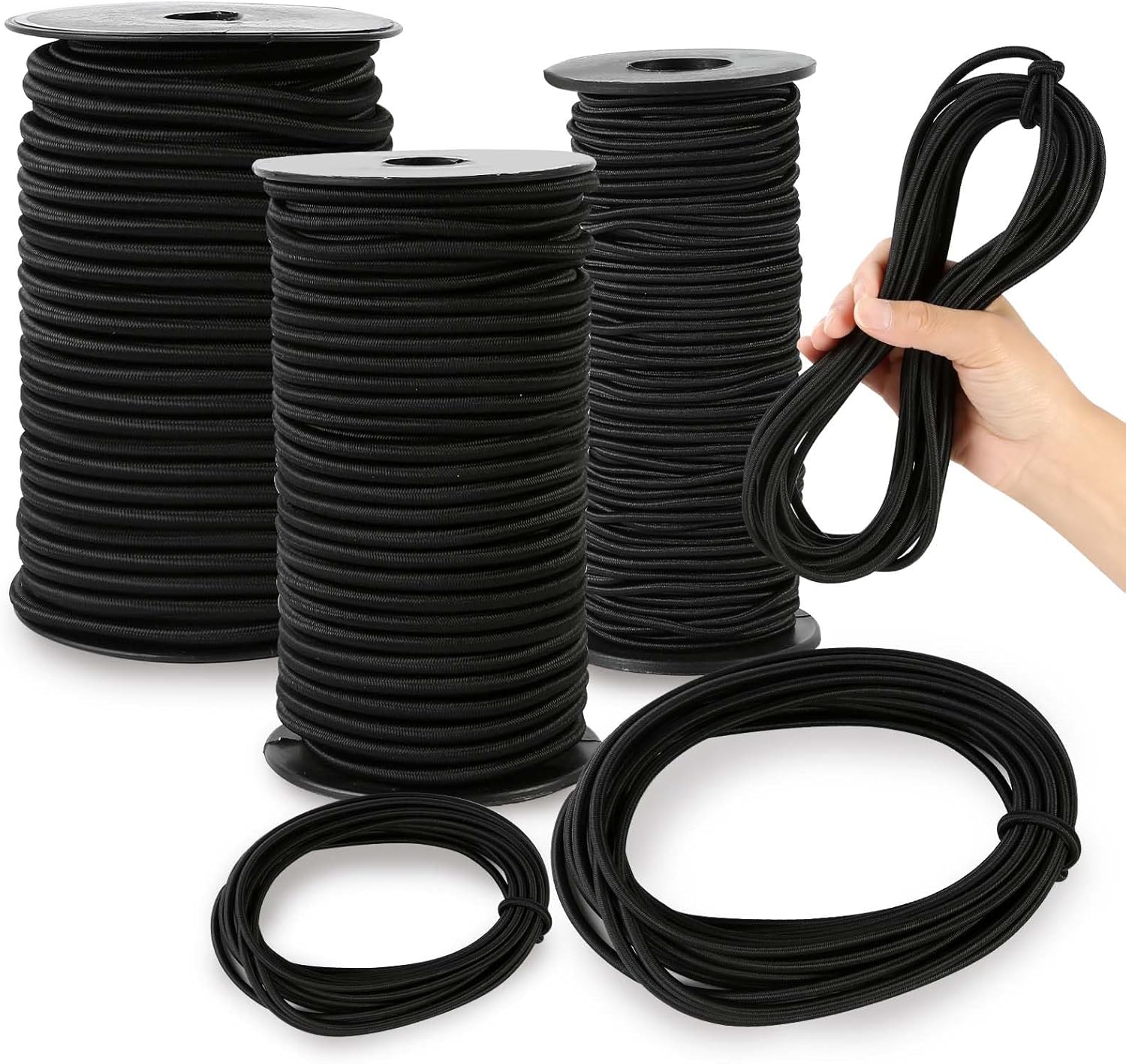 Zakous Long-Lasting Bungee Cord Roll - Strong Elastic Cord, Kayak ...