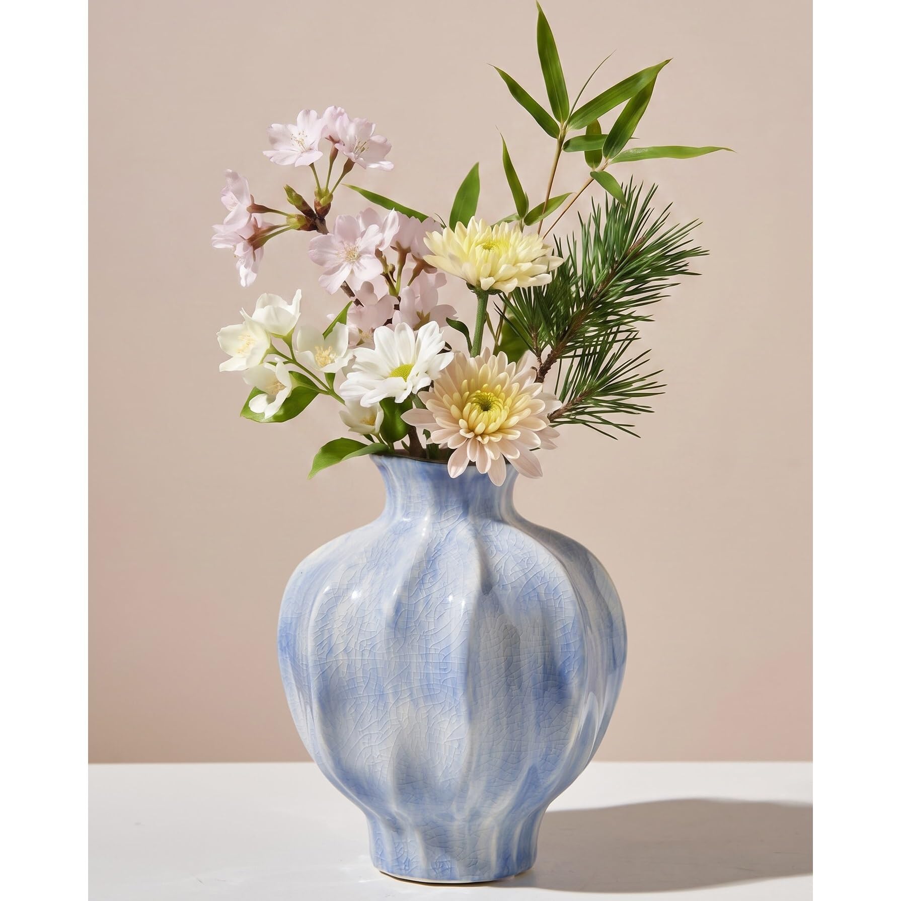 Vasen Vintage Keramikvase mit personalisierten Rissen