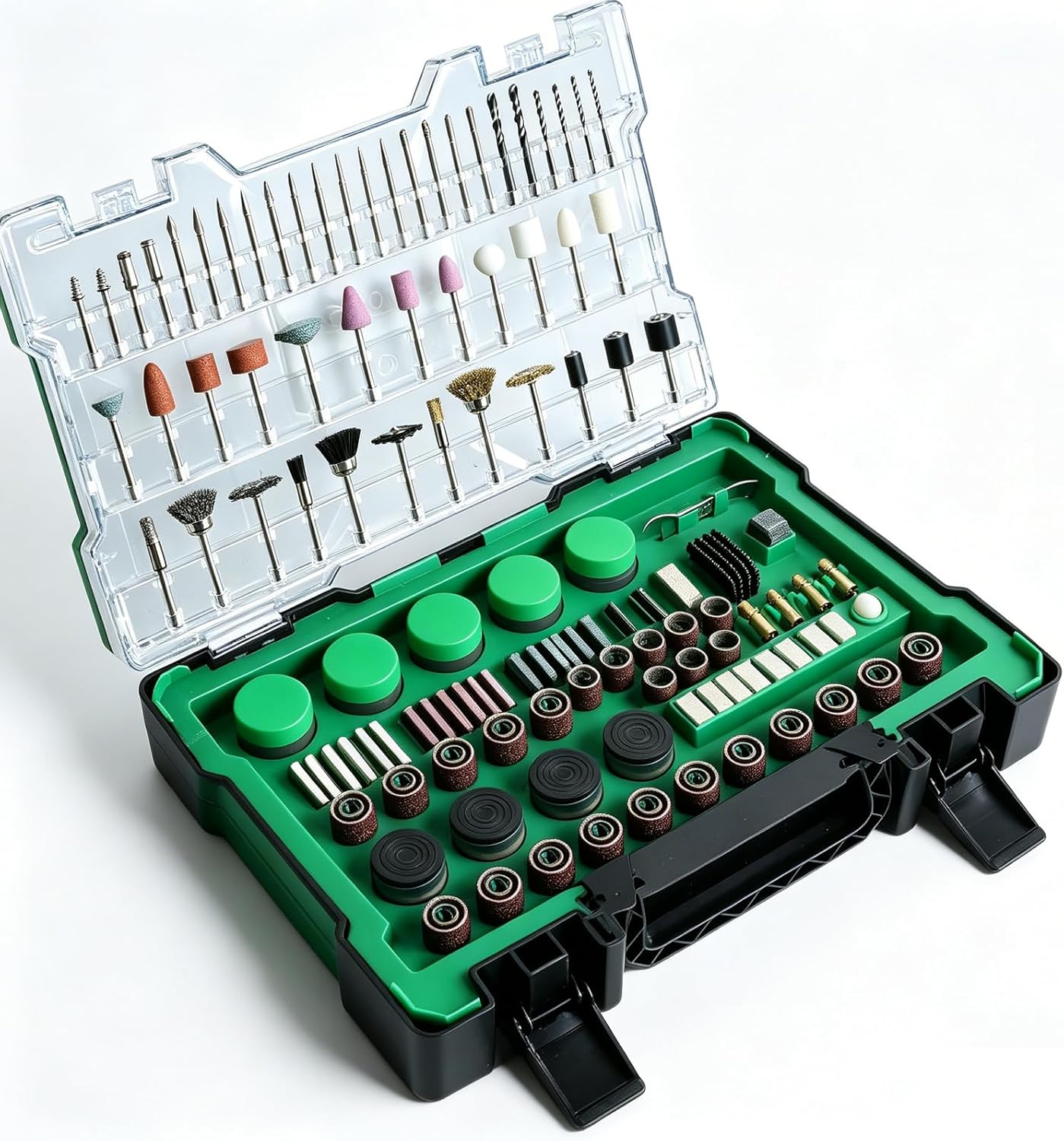 500PCS Rotary Tool Accessories Kit Compatible with Dremel - Cutting Sanding Grinding Polishing for Wood Metal Plastic Glass DIY Craft Jewelry