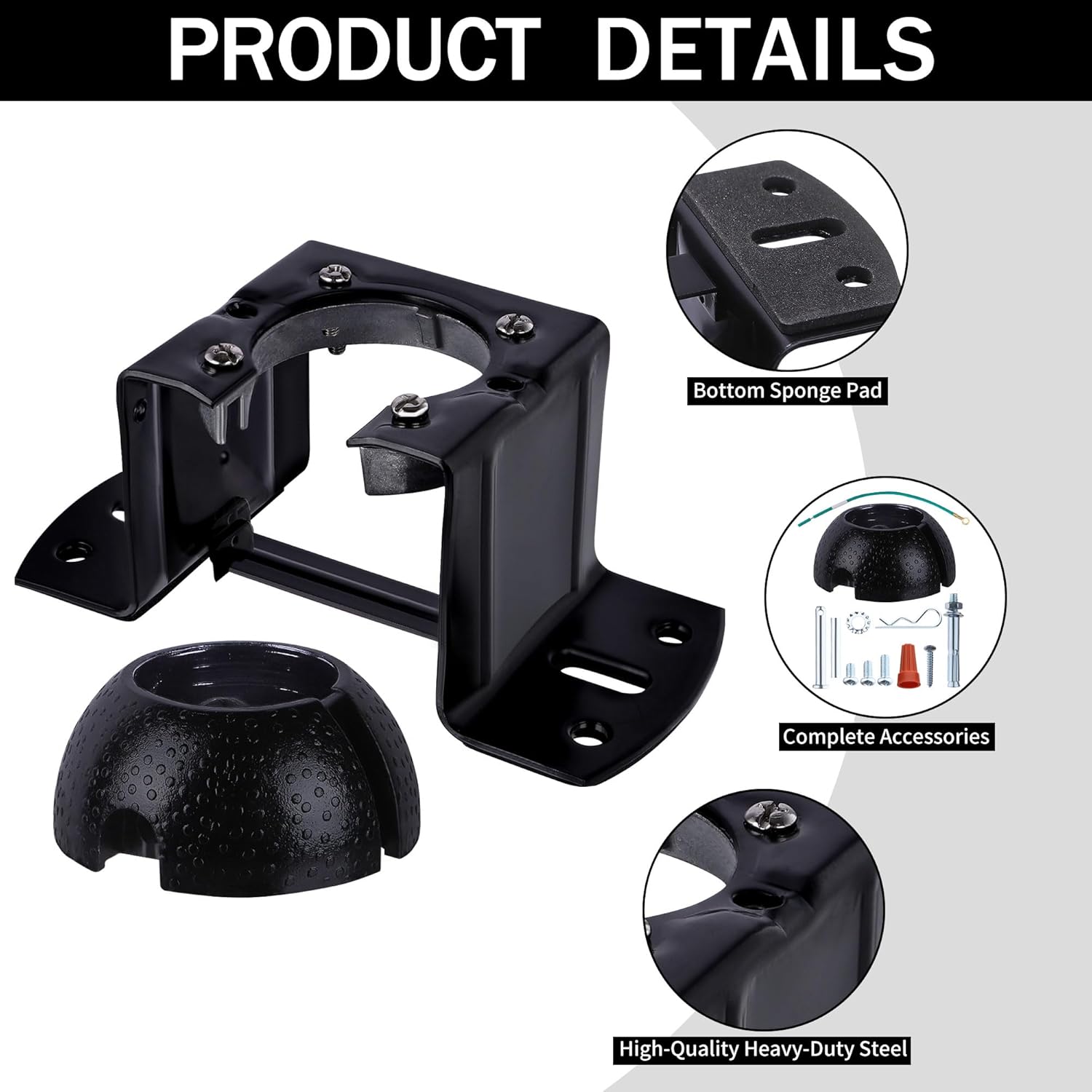 2Pcs Ceiling Fan Mounting Bracket, Sloped Ceiling Canopy Fan Balancing Adapter Kit for Living Room, Outside Patio, Porch
