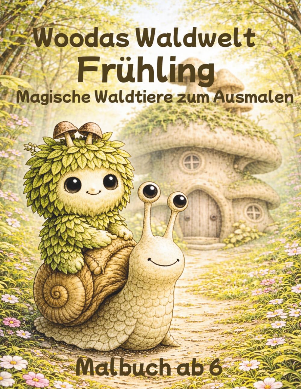 Woodas Waldwelt - Frühling -: Magische Waldtiere zum Ausmalen - Malbuch ab 6 (Woodas Wald)