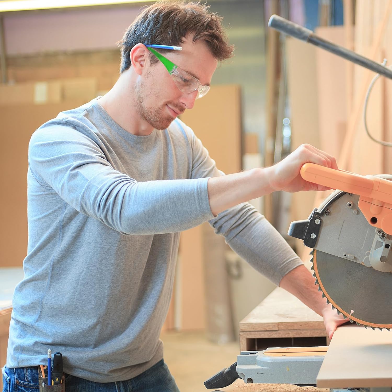 Yunsailing 100 Pack Bulk Safety Glasses Eye Protection Goggles Protective Eyewear for Lab Construction Site Workshop Group