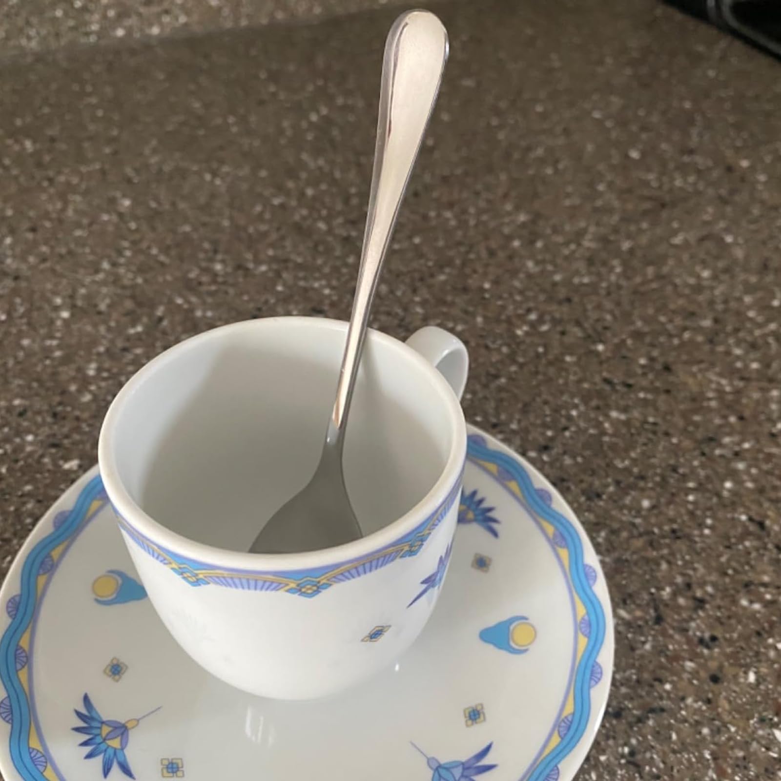 Set di 40 cucchiaini da 17 cm, in acciaio inox, per tè, caffè, insalata, dessert, torte