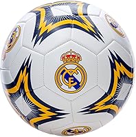 Vista 1 de Icon Sports Balón de fútbol del Real Madrid con licencia oficial de jugador, tamaño 5 (tela brillante), S grado 03