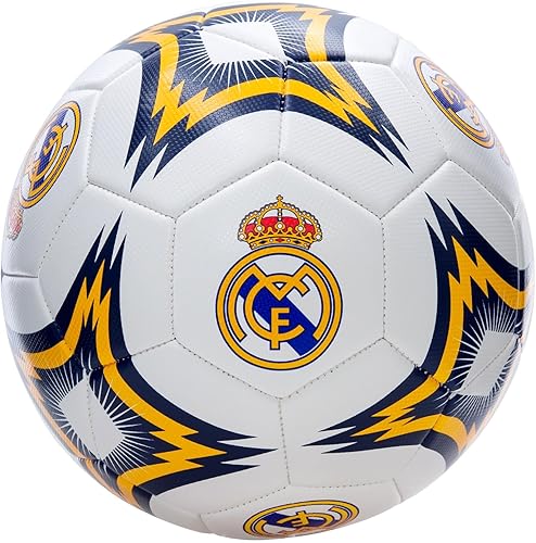 Icon Sports Balón de fútbol del Real Madrid con licencia oficial de jugador, tamaño 5 (tela brillante), S grado 03