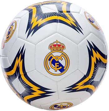 Icon Sports Real Madrid Soccer Ball Officially Licensed Player Ball Size 5 Shiny Fabric S Grade 03