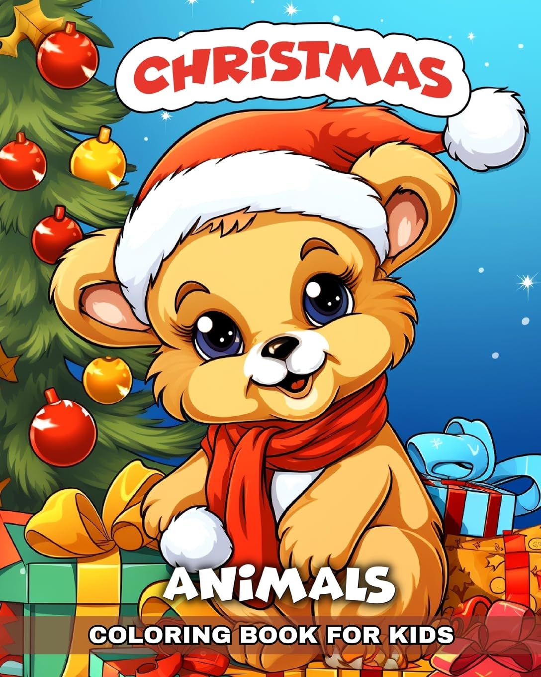 Christmas Animals Coloring Book for Kids: Adorable Christmas Animals Coloring Pages for Kids