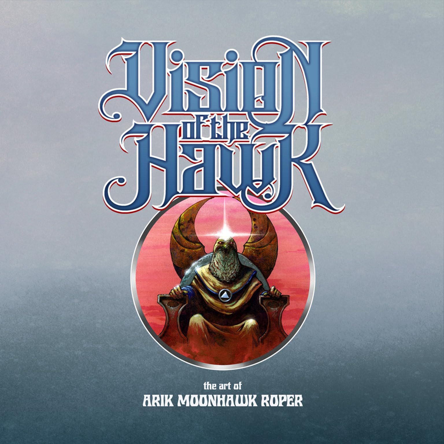Vision of the Hawk livre d'art Arik Moonhawk Roper pour salon cosy