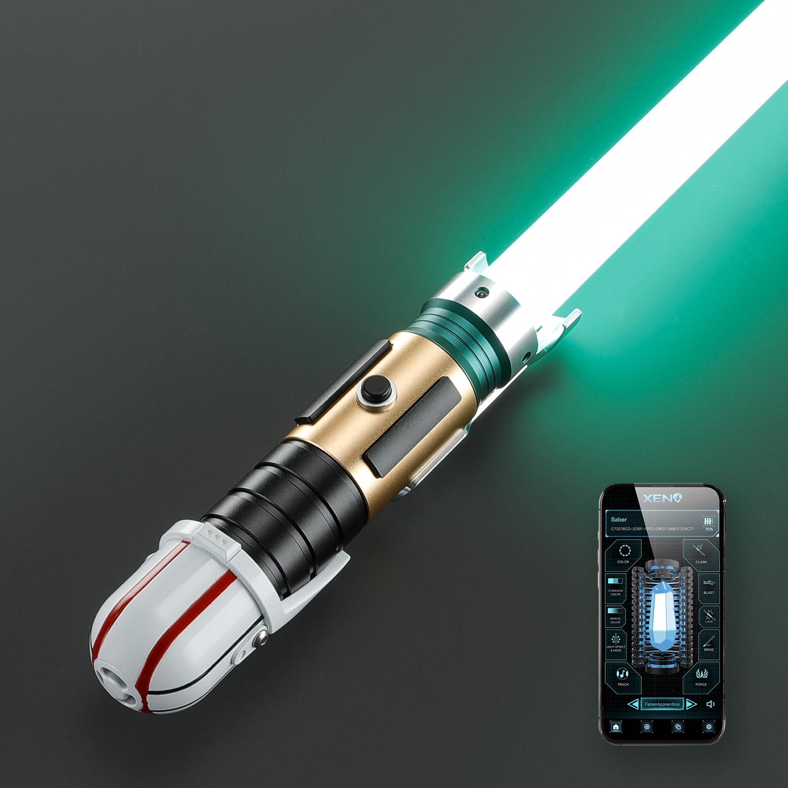 DAMIENSABER RGB V3 Heavy Dueling Light Saber, Motion Control 16 Sound Fonts Smooth Swing Light Sabers, Infinite Color Changing Light Saber, Original