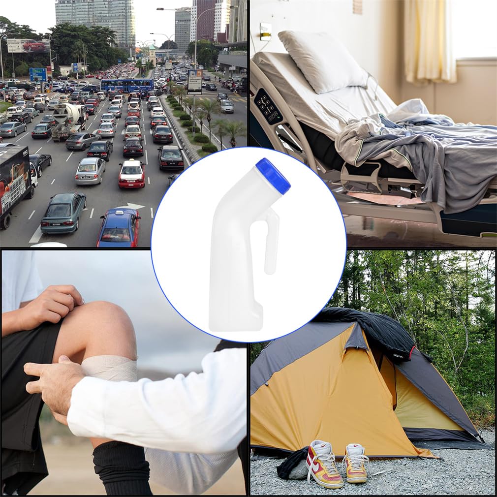 Luckxing - Bottiglia Per Urina Portatile 2000 Ml Con Tubo 1.3 M E Imbuto Per Donna - Orinatoio Da Viaggio E Letto - 3
