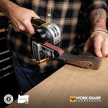 Work Sharp Ken Onion Edition Electric Kitchen Knife Sharpener UK MK.2 - Adjustable Knife Sharpening System with Blade Grinding Attachment