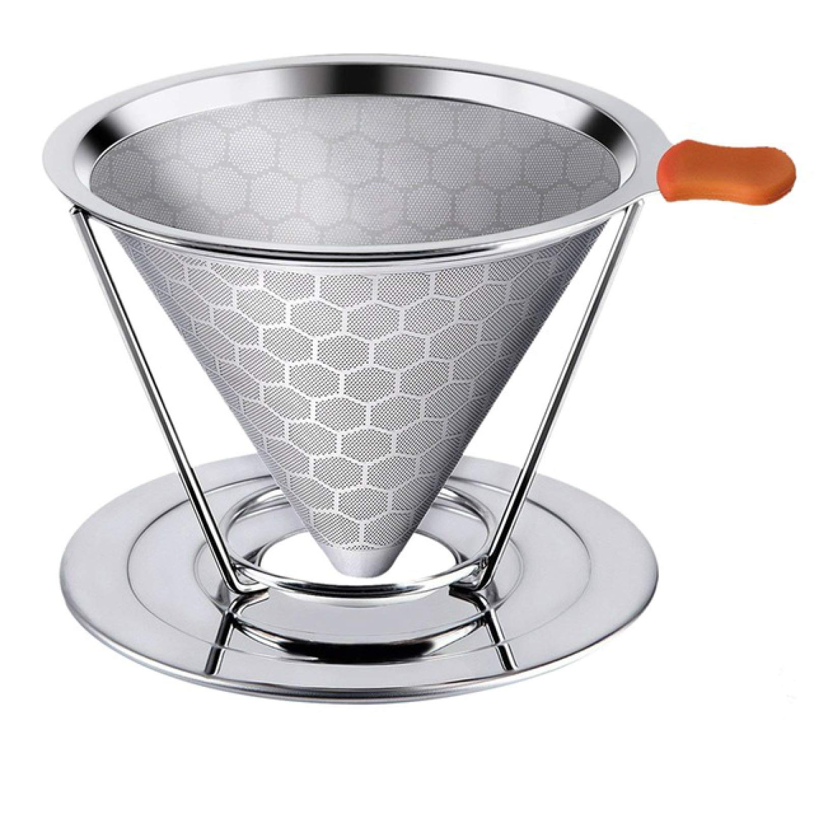 Filtro per Caffè Rovesciabile in Acciaio Inossidabile Dorato, Filtro