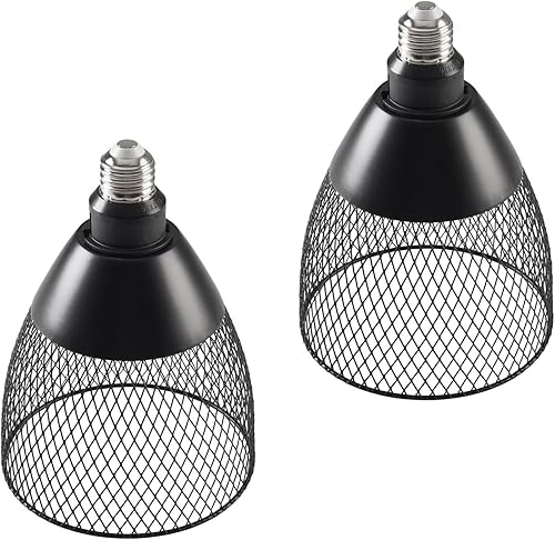 Lámpara Edison vintage de metal negro para lámpara de mesa, aplique de pared colgante y lámpara de techo, paquete de 2