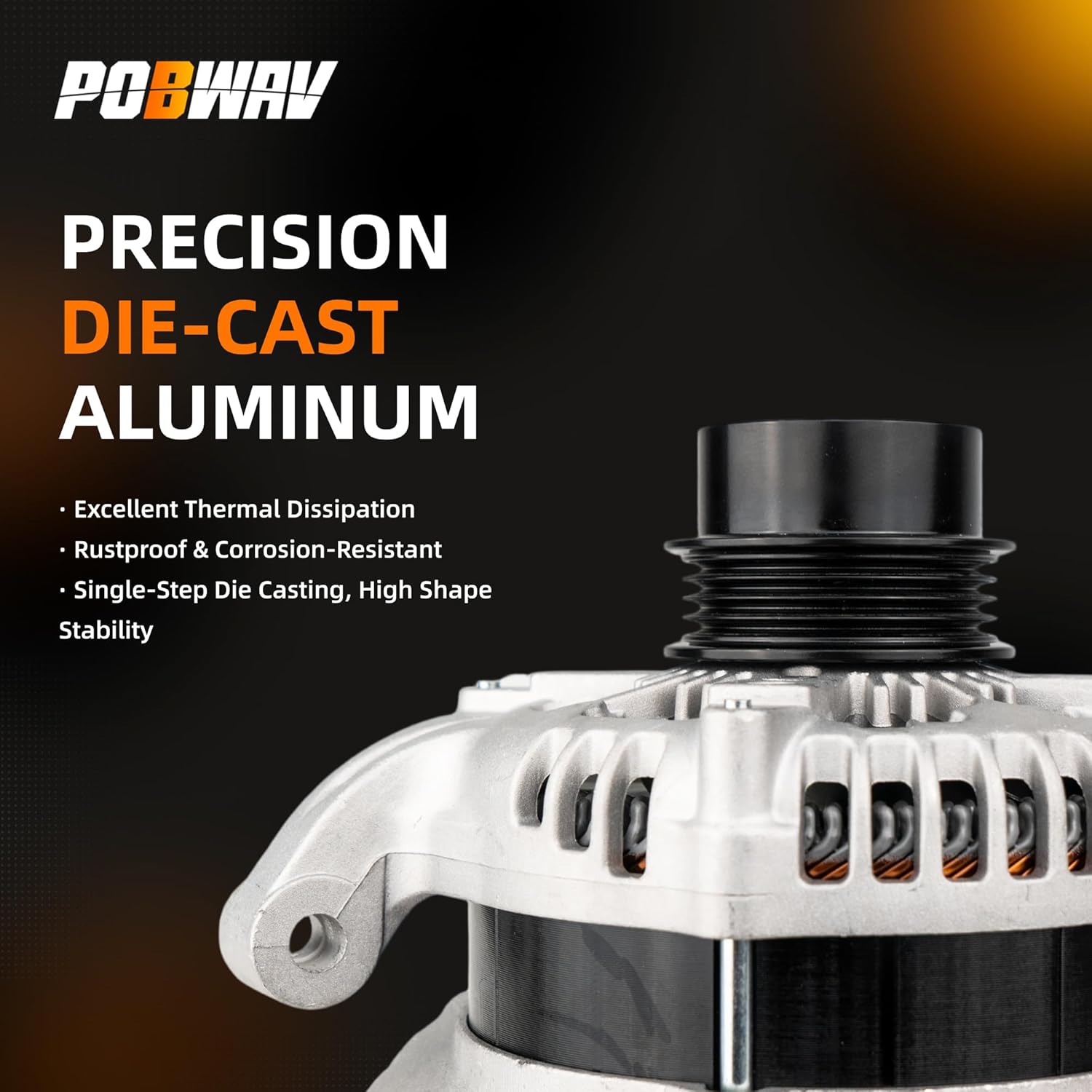 1042110310 Alternator Compatible with Ford Fusion 2013-2020 2.0L 2.5L, Lincoln MKZ 2013-2020, MKC 2015-2019, Replacement# 104211-0310, 5272294, 12V 175A