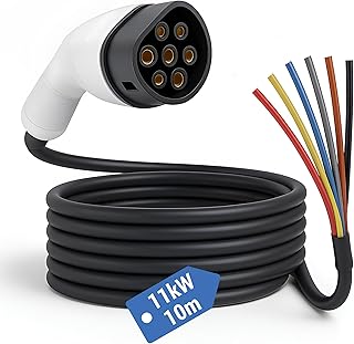 Sponsored You’re seeing this ad based on the product’s relevance to your search query.Learn more about this advertisement EVify Type 2 Charging Cable 11 kW 10 m Open End for Electric Car & Hybrid • Replacement Cable 3 Phase 16 A for EV PHEV • Suitable for All E Cars Model 3 S X Y, ID3, ID4, ID5