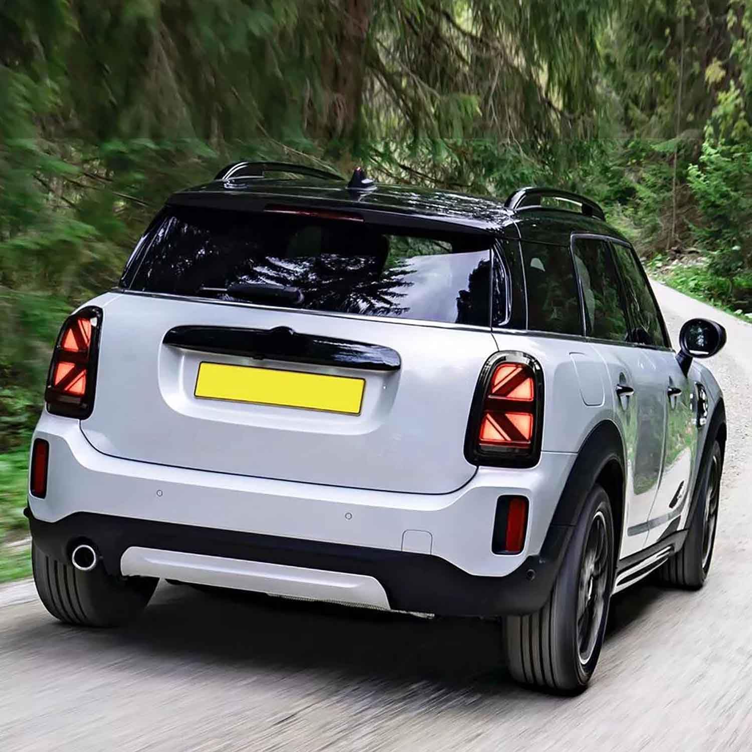 VLAND LED Tail Lights Compatible with Mini Cooper Countryman F60 2017-2024 2nd Gen Rear Lamp Assembly w/Switchback Turn Signal w/Dynamic Animation, L+R Smoke Lens