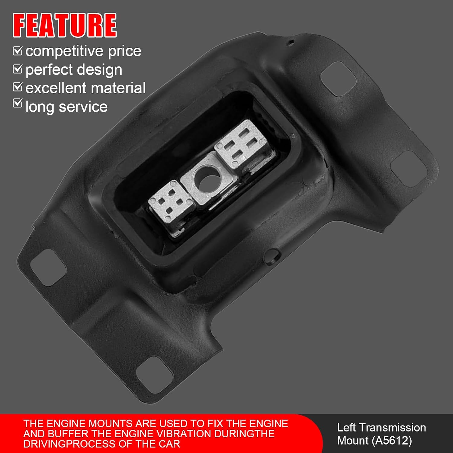 3Pcs Engine Motor and Transmission Mount Kit, Compatible with 2016-2019 Ford Explorer 2.3L FWD AUTO Engine,Replace OE A5634 A5917 A5612