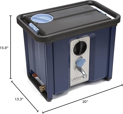 Miniatura 9 de LifeStraw Max - Filtro de agua de alto caudal y purificador de alta capacidad para supervivencia, emergencias y ayuda humanitaria