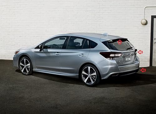 Fundas de película para luces traseras tintadas compatibles con Subaru Impreza Hatchback 2017-2023