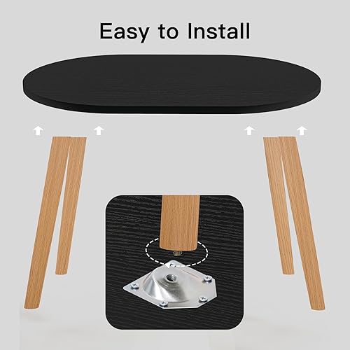 Miniatura 7 de Mesa de centro pequeña para espacio pequeño, mesa baja, mesa de pie para sentarse en el suelo, mesa de centro japonesa para sala de estar, mesas de