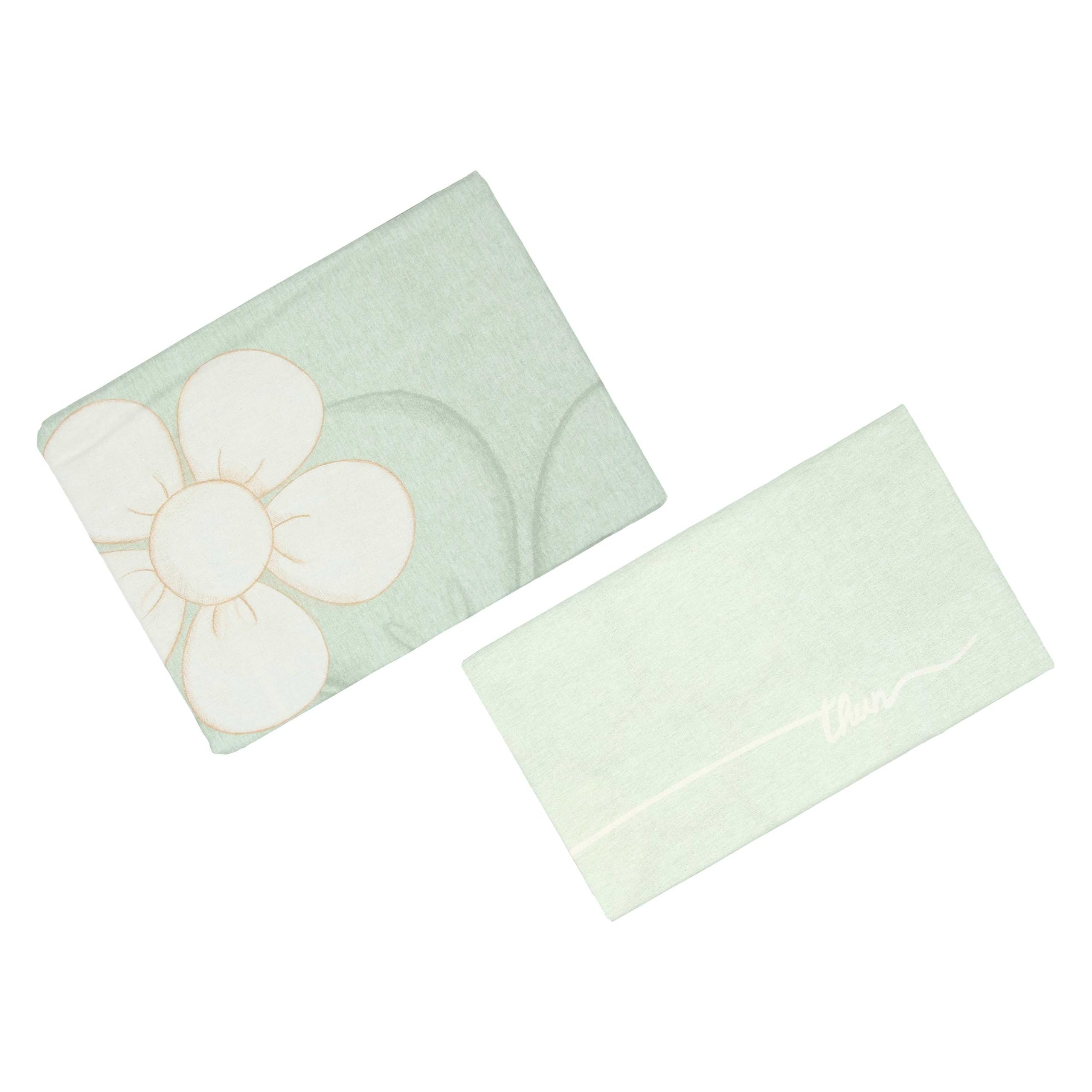 THUN - Green Duvet Cover - Iconic Elegance Line - 1/2 p - 100% Cotton