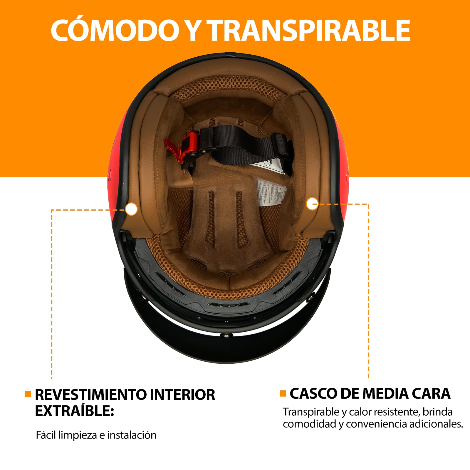 HSWHEEL Casco Jet con Visera: Casco de motocicleta de alta calidad, certificado ECE22.06, unisex - Adecuado para ciclomotor, scooter, motocicleta y escúter - Diseño retro de casco
