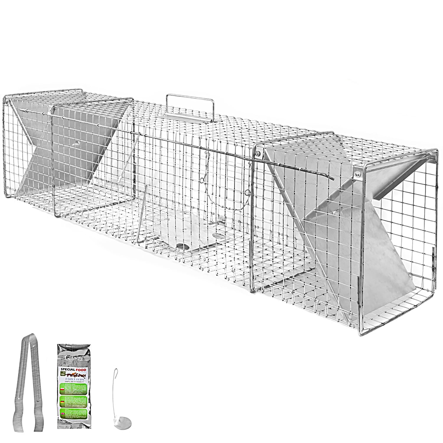 Petigi Lebendfalle Marder Rattenfalle Lebend Wiesel Garten Kaninchen Abwehr Umsiedeln Falle Haus Waschbär Fuchs Zubehör Vertreiben Dachboden 150 x 31 x 29 Heavy