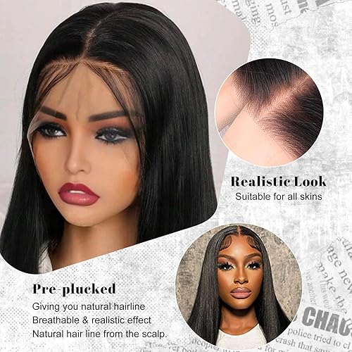 Miniatura 6 de Pelucas de cabello humano con encaje frontal color borgoña degradado 1B99J, 13 x 4, HD, transparente, sin pegamento, para mujeres negras, densidad