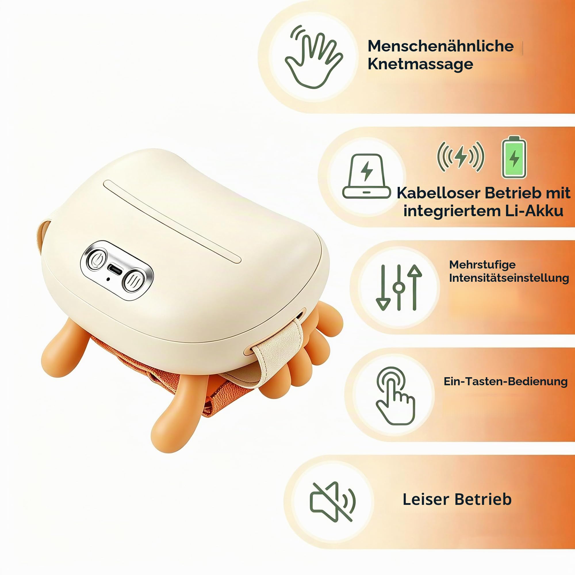 Nackenmassagegerät, Nackenmassagegerät, Nacken, Schultern und Rücken, kabellos