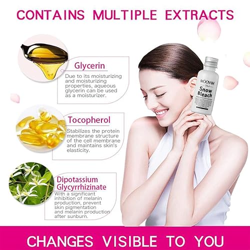 Miniatura 4 de Crema Blanqueadora para Partes Intimas, Crema para Las Manchas de La Cara, Crema para Aclarar las Axilas Y Partes Intimas, Leche Con Colageno Crema