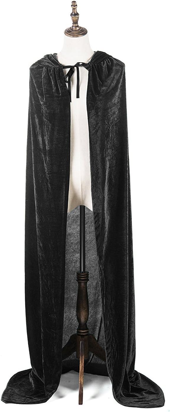 Halloween Costumes Women Men Cosplay Long Cape Cloak Fancy Dress for Role Play
