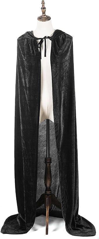 Mayplous Halloween Costumes Women Men Cosplay Long Cape Velvet Cloak Fancy Dress for Role Play