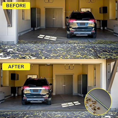 Miniatura 5 de Tira de goma universal para puerta de garaje con adhesivos, repuesto de burletes resistentes a la intemperie (16 pies, gris)