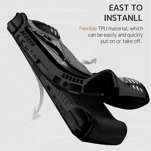 Miniatura 6 de NINKI Funda de agarre para ASUS ROG Ally X con soporte de silicona 2024, dura, a prueba de golpes, antideslizante, delgada, protectora protectora