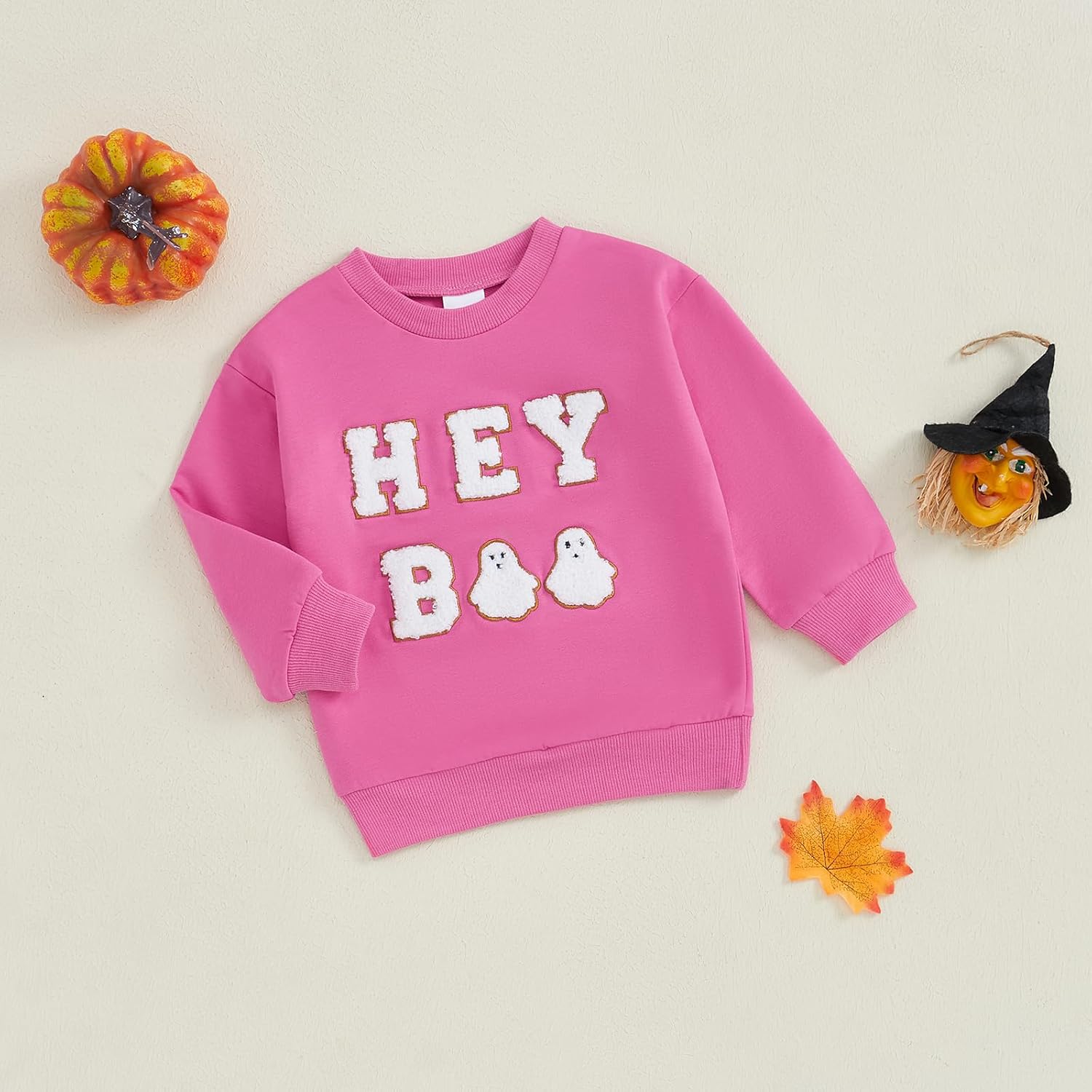 Toddler Girls Boys Christmas Sweatshirt Letter Santa Embroidery Crew Neck Long Sleeve Baby Pullover Fall Clothes - Image 2