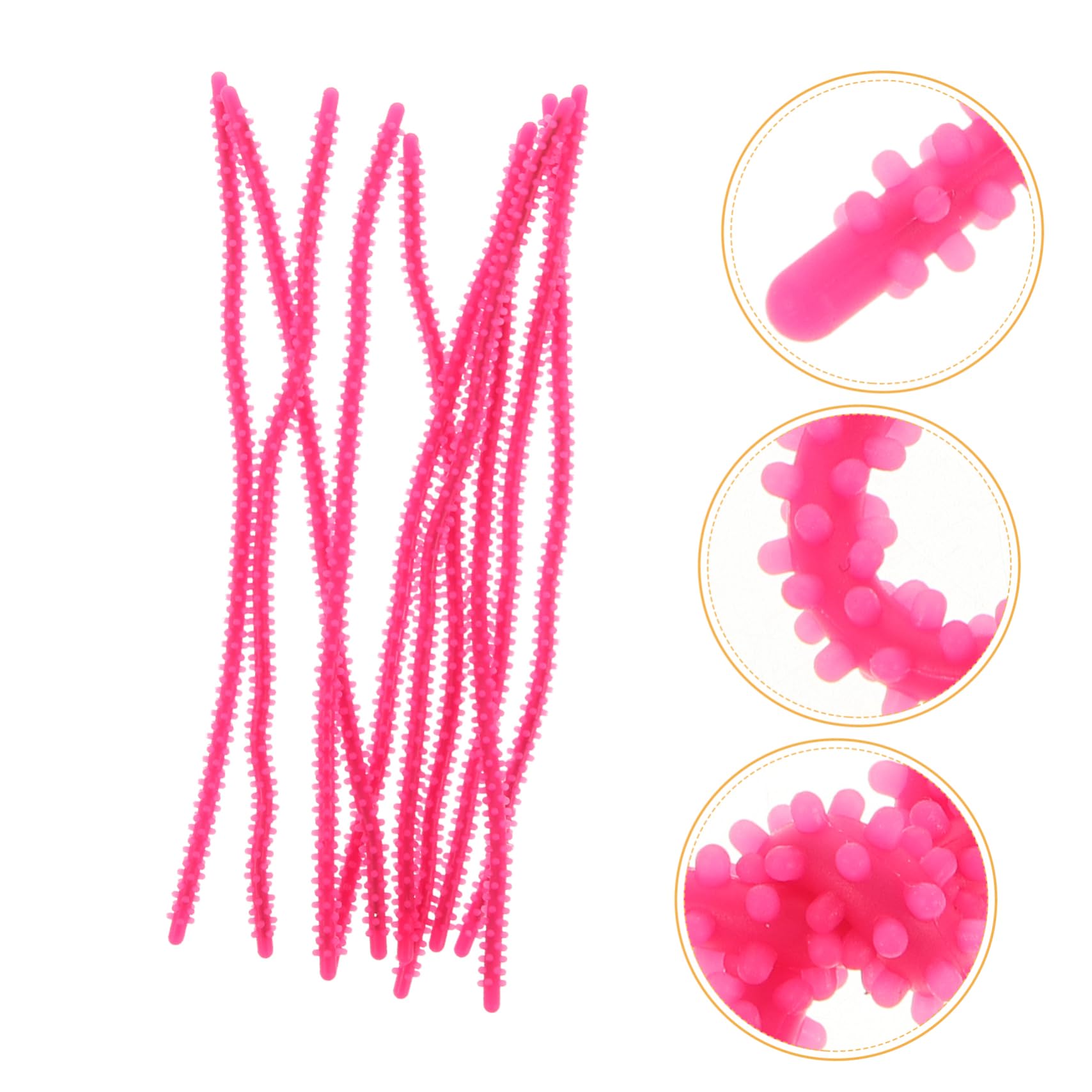 50 Pezzi Arricciacapelli Silicone Perm Rods per Spirali Strumenti per Acconciature Facili e Adatti per Donne e Ragazze Colore Rosa Piccola