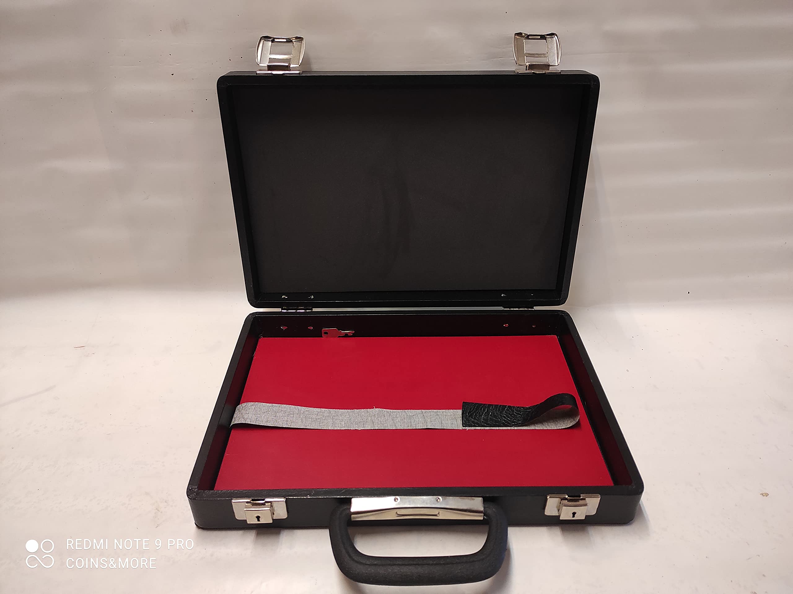 Coins&More Maletín de Coleccionista para Transporte de Bandejas Flocadas de Monedas y Joyas | Estuche con Cierre de Seguridad para Colecciones de Monedas y Medallas