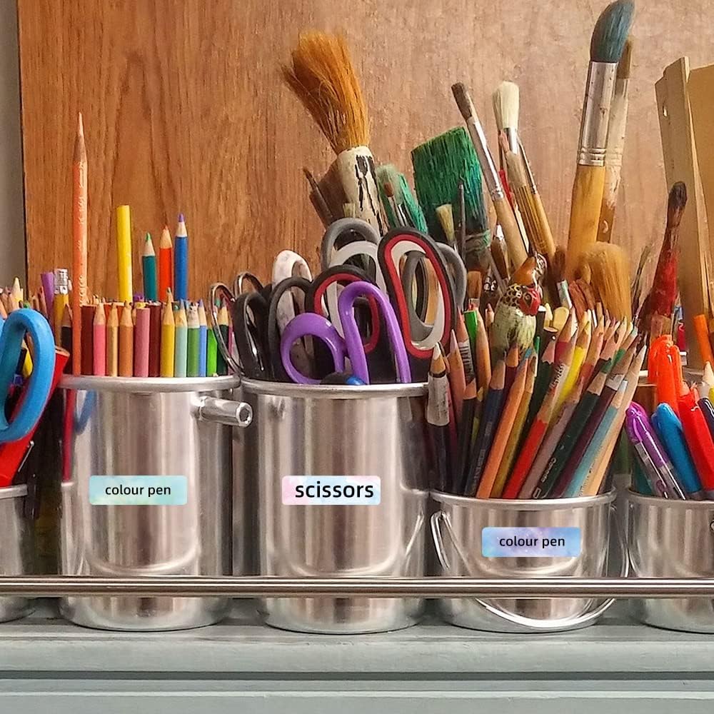 Phomemo D30 Label Maker Continuous Label Tape, Black on The Picnic, Poi-Grid Long Sticker Thermal Paper, Self-Adhesive Color Pattern Long Label Tape, 15mm x 6m (0.59x236.22 Inch) - Image 8