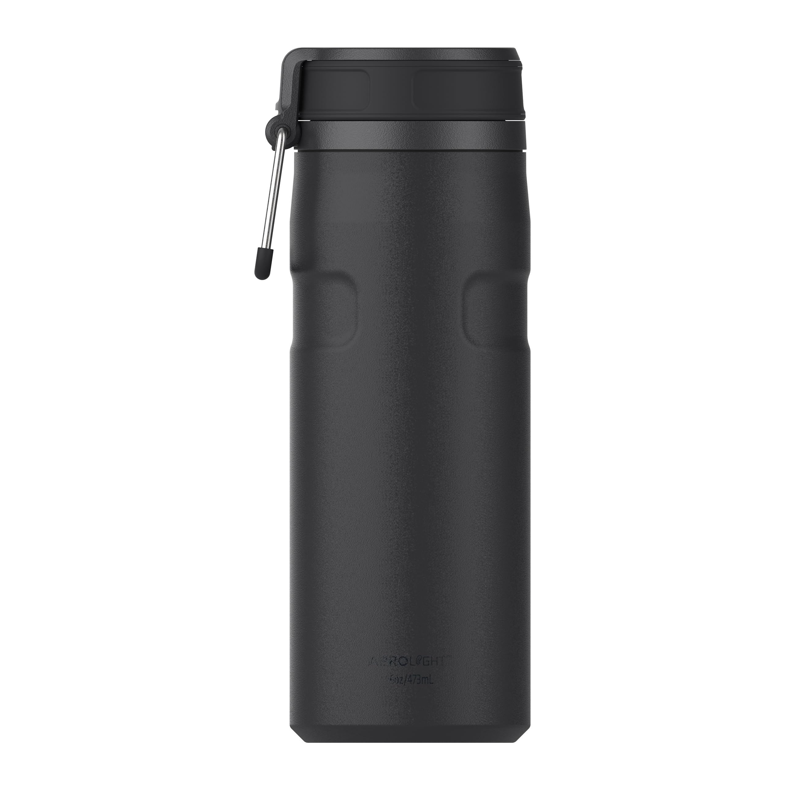 Stanley IceFlowBottle Twist Flip 0.47L - 12 Heures Froid - 3 Jours Glacé - Lavable Au Lave-Vaisselle - Acier Inoxydable Recyclé - Sans BPA - Isolation Sous Vide - Black 2.0