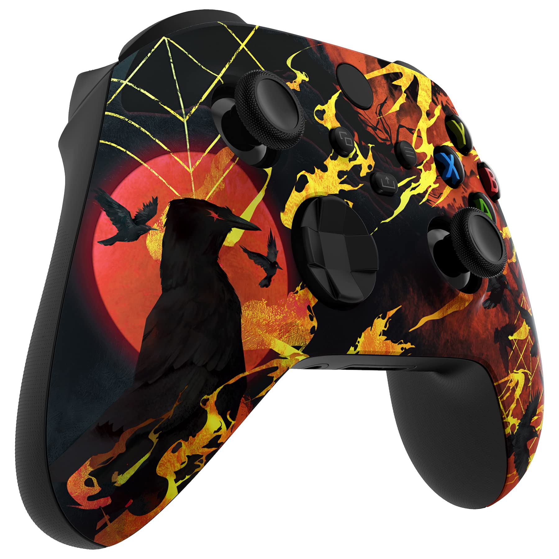 eXtremeRate Custom Shell for Xbox Series X & S Controller - Revitalize Your Controller - Jade Dragon - Cloud Dominator Cover Front Housing Cover for Xbox Core Controller [Control NOT Included] - 5
