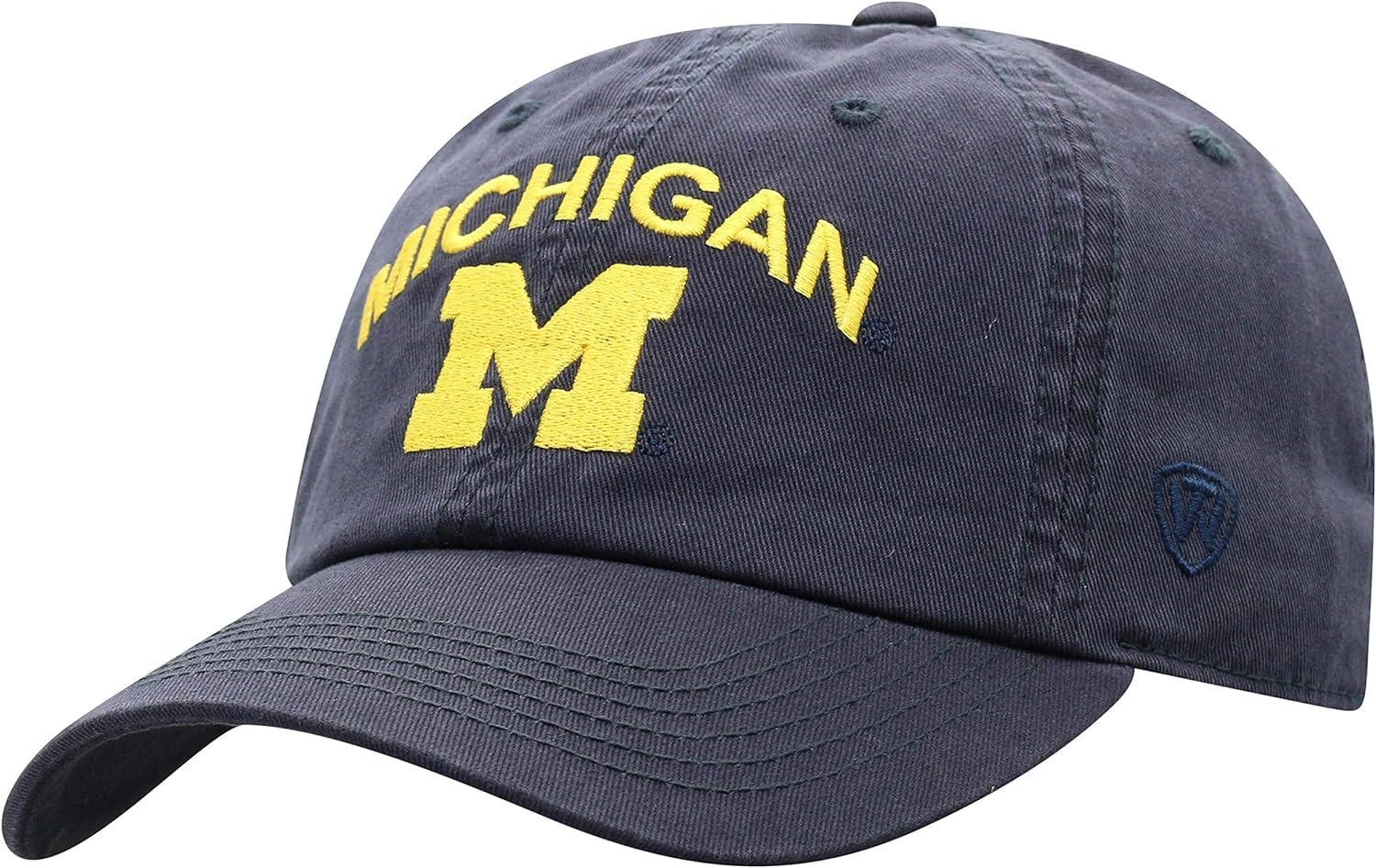 Pro Sport Collegiate Hats - Fitted Caps Adjustable Hats and Snapbacks Available, Michigan Navy Arch, One size