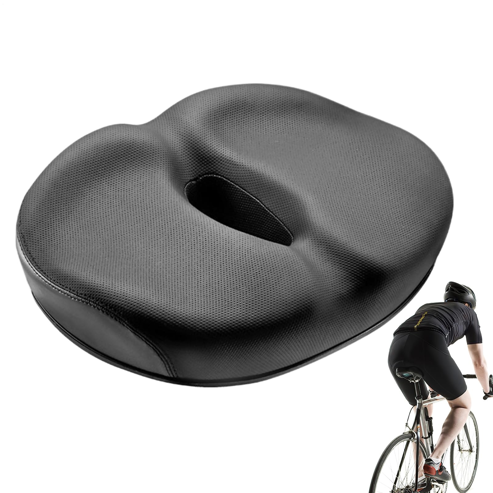 Coussin de selle de vélo extra large contre la douleur d'assise - 8