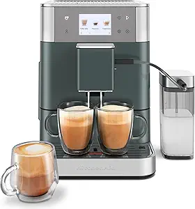 KitchenAid Fully Automatic Espresso Machine KF7 with Milk Attachment, KES8557JP, Juniper